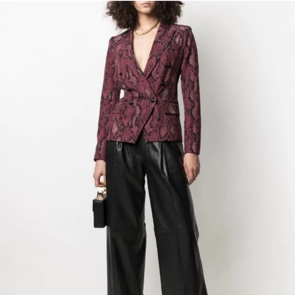 Womens Kenzie Python Print Blazer